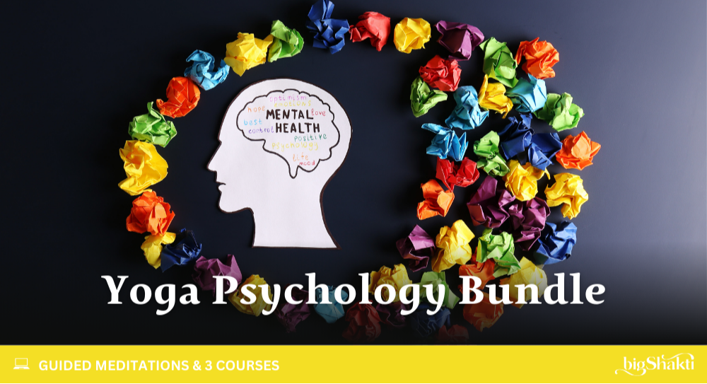 ONGOING: BigShakti Online: Yoga Psychology Bundle  The courses and meditations in this bundle take you on a transformative journey through cultivating self-awareness, shadow integration, mind-healing, and connection to your soul/spirit.